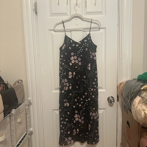 NWT Madewell Silk Eva Slip Dress in Polka Daisies - Picture 3 of 8